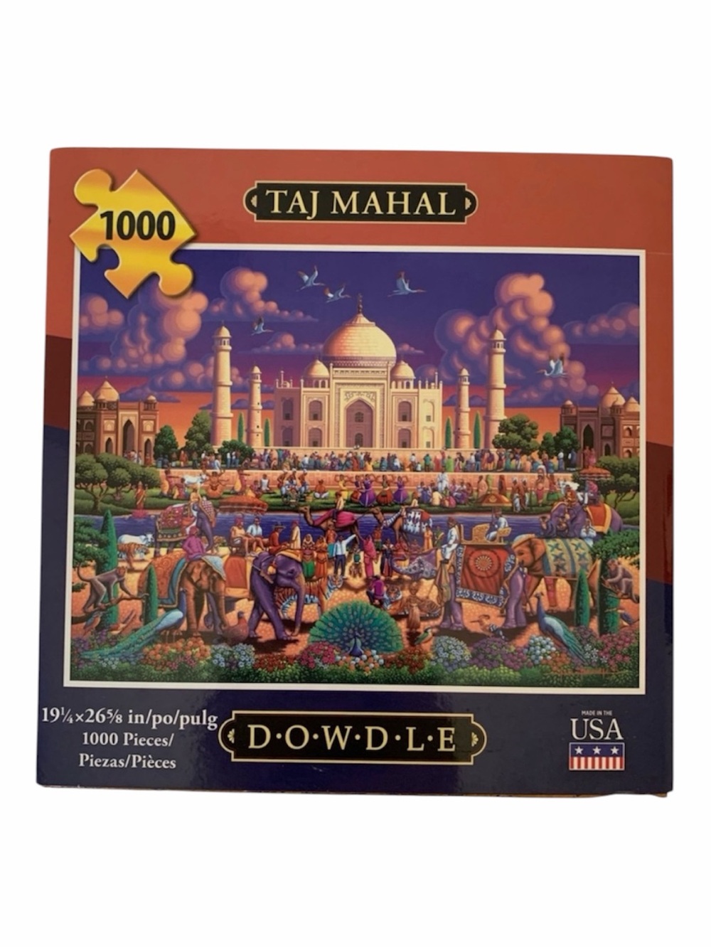 NEW Dowdle Taj Mahal 1000 Piece Jigsaw Puzzle Factory Sealed Polybag 19.25 x26.6